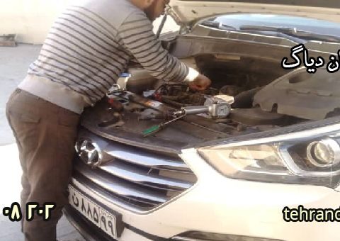 تعمیر سانتافه تهران دیاگ تعویض صفحه کلاچ سانتافه