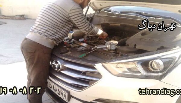 رفع نشتی روغن موتور هیوندا سانتافه